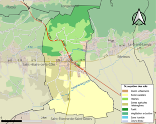 Mappa a colori che mostra l'uso del suolo.