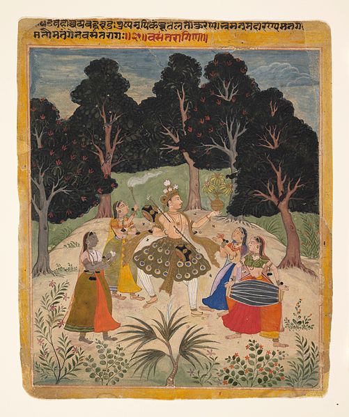 File:5 Vasant Ragini folio from a Ragamala Series (Garland of Musical Modes), Amber, early 17, Metmuseum.jpg