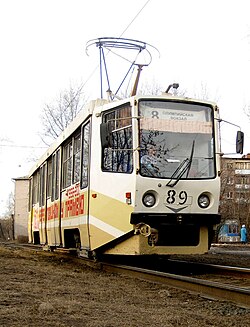 71-608 (KTM-8) tram in Cherepovets (line 8).jpg
