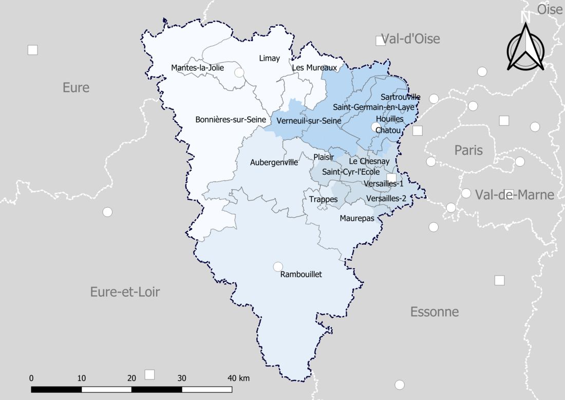 Liste des cantons des Yvelines