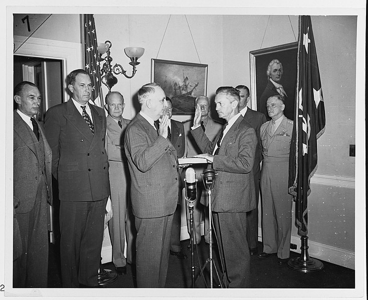 File:80-G-704442 James Forrestal swearing in ceremony.jpg