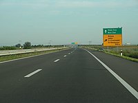 L'autoroute A1 près de la  18 Inđija.