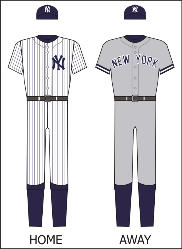 New York Yankees Home Uniform  New york yankees, Uniform, Yankees