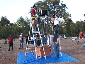 Preparing the ASV's 25-inch telescope at the Leon Mow Dark Sky Site ASV Preparing the 25-inch telescope for the Star-Be-Cue.jpg