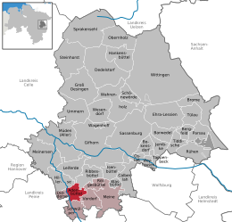 Adenbüttel - Carte