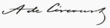 semnătura lui Adolphe de Circourt