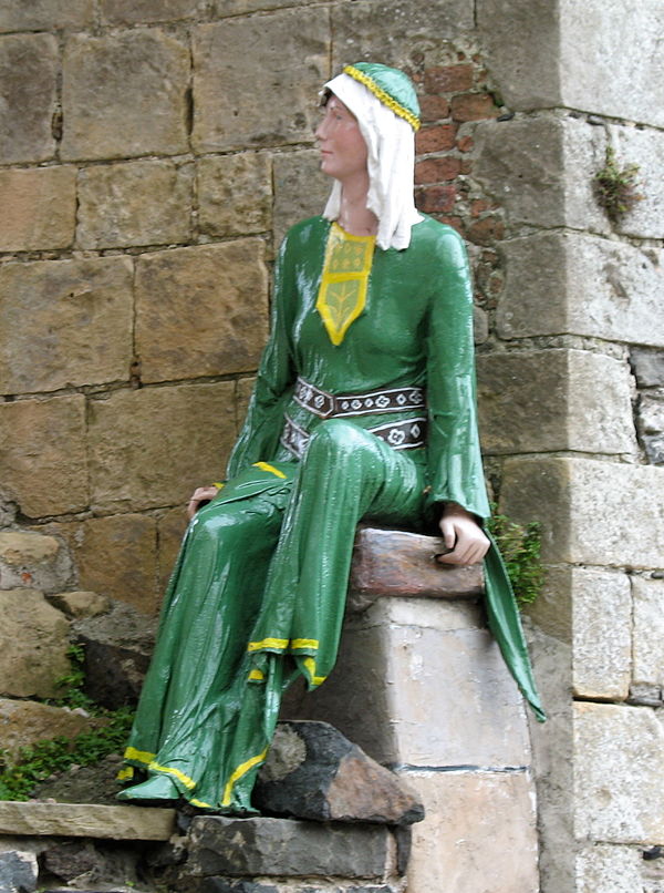 Statue representing Affrica Guðrøðardóttir, Princess of the Isles