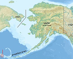 האי אטו מסומן באדום על המפה