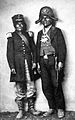 Photo of Ah-oochy Kah-ma (left) and the Mojave chief Irataba circa 1870