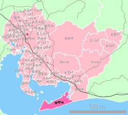 Vị trí của Tahara ở Aichi