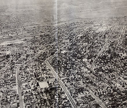 Aerial view of Alameda, 1936.