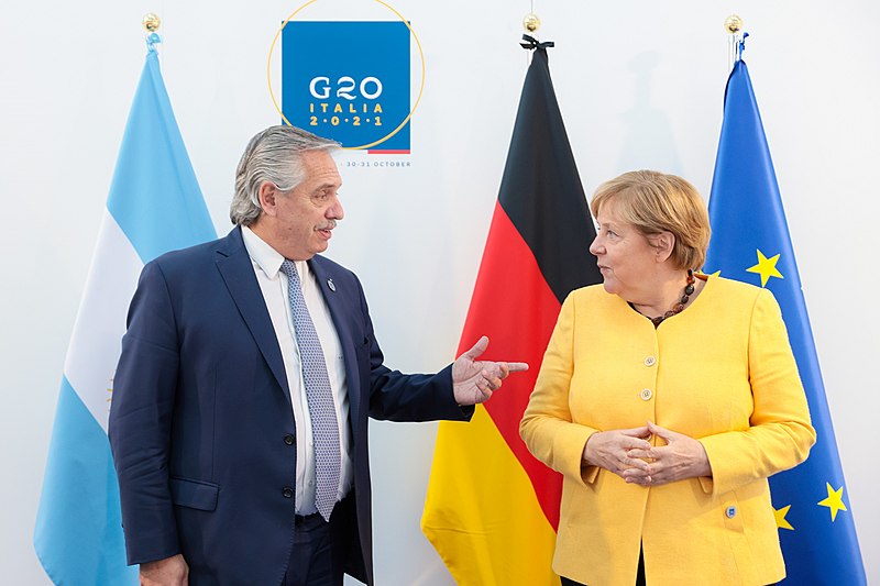 File:Alberto Fernández & Angela Merkel G20 2021 meeting.jpg