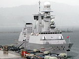 Italian Destroyer Andrea Doria provided air-defence role