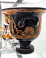 Apulian red figure bell-krater - RVAp extra - Dionysos with satyr and maenad - draped youths - Firenze MAN 4037 - 04