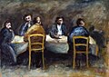 Artgate Fondazione Cariplo - Rosai Ottone, Cinque uomini al tavolo.jpg