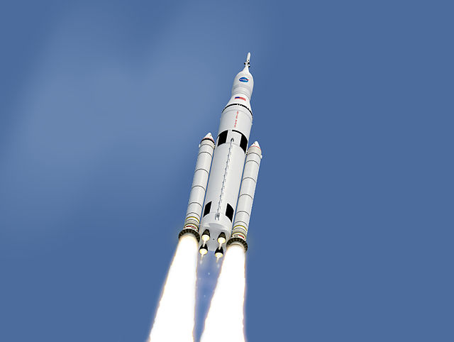 2011 illustration of an SLS launch