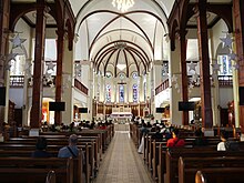 Cathedral interior in 2022 Baguio Cathedral inside (Baguio City; 12-03-2022).jpg