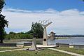 English: Monument commemorating the 1956 Summer Olympics near Lake Wendouree in Template:Ballarat, Australia.