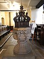 Baptismal font in the Church of Saint Anne in Limehouse, completed in 1730. [705]