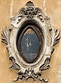 Neo-Baroque cartouche-window on a city-house in Bucharest