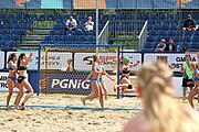 Deutsch: Beachhandball Europameisterschaften 2019 (Beach handball Euro); Tag 6: 7. Juli 2019 – Spiel um Platz Drei, Frauen, Kroatien-Niederlande 0:2 (14:23, 20:22) English: Beach handball Euro; Day 6: 7 July 2019 – Women's Bronze Medal Match – Croatia-Netherlands 0:2 (14:23, 20:22)