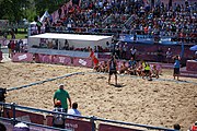 Deutsch: Beachhandball bei den Olympischen Jugendspielen 2018; Tag 4, 10. Oktober 2018; Jungs, Vorrunde, Gruppe B - Italien-Argentinien 1:2 English: Beach handball at the 2018 Summer Youth Olympics at 10 October 2018 – Boys Preliminary Round Group B‎ – Italy-Argentina 1:2