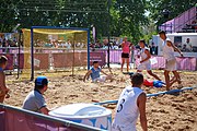 Deutsch: Beachhandball bei den Olympischen Jugendspielen 2018 in Buenos Aires; Tag 7, 13. Oktober 2018; Jungen, Halbfinale – Spanien-Kroatien 2:1 English: Beach handball at the 2018 Summer Youth Olympics in Buenos Aires at 13 October 2018 – Boys Semifinal – Spain-Croatia 2:1 Español: Handball de playa en los Juegos Olimpicos de la Juventud Buenos Aires 2018 en 13 de octubre de 2018 – Semifinales de chicos - España-Croacia 2:1