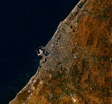 Satellite image of Benghazi