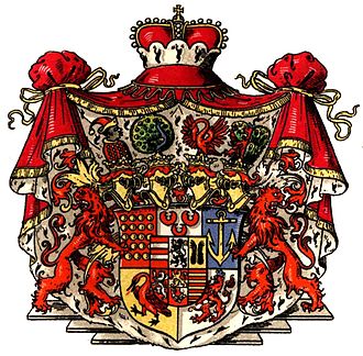 Current Coat of arms of the Princes and Counts of Bentheim-Tecklenburg-Rheda Bentheim-Rheda-Wappen 028 1.jpg