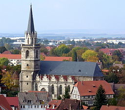 Bergkirche och delar av staden