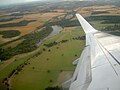 Classical bird's-eye view from an aeroplane.