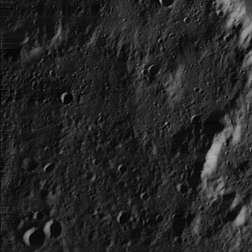 Lunar Orbiter 4 image of most of Birmingham, including the northern crater rim, at a low sun angle Birmingham crater 4116 h2.jpg