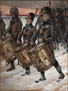 Björneborgarnas marsch, akvarell av Albert Edelfelt från 1900.jpg