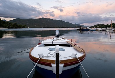 Boat at the Luka harbour