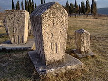 Stecci from Radimlja, near Stolac (13th century) Bosniangraves bosniska gravar februari 2007 stecak stecci5.jpg