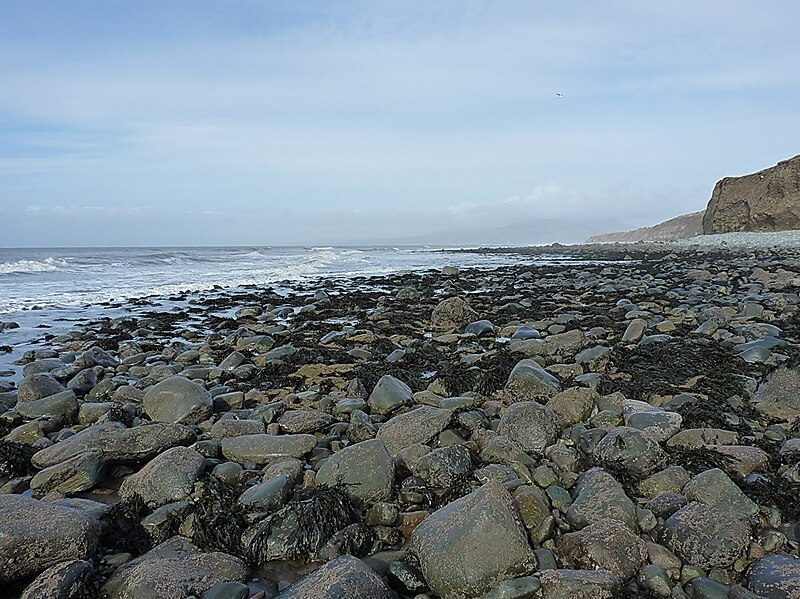 File:Boulder beach below Llangelynin church - geograph.org.uk - 3871902.jpg