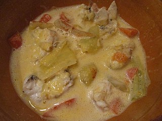 <span class="mw-page-title-main">Bourride</span> Meal based on fish and seafood, variant of bouillabaisse