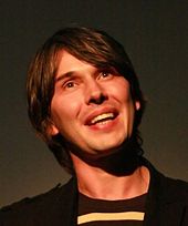 Physicist Brian Cox also made a cameo appearance, theorising on the origin of the cubes. Brian Cox cropped.jpg