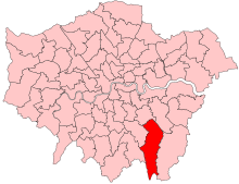 Bromley and Biggin Hill 2023 Constituency.svg