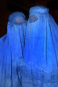 Women wearing the burqa in northern Afghanistan Burqa Afghanistan 01.jpg