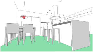 5. pendant light (breakfast area)