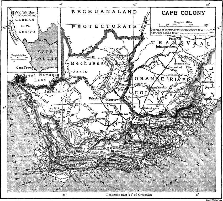 Map of the Cape Colony.