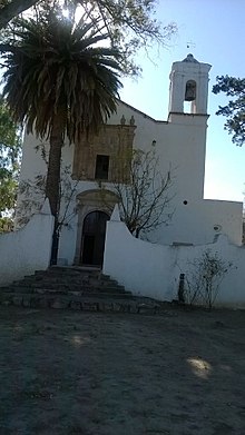 Fotografía de la capilla de Nuestra Señora del Refugio, ex-hacienda El Mezquite.