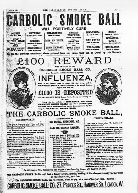 Carlill lwn Carbolic Smoke Ball Company