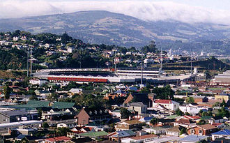 Looking north across Caversham to Carisbrook, from the slopes of Forbury Hill Carisbrook.jpg