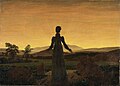 Женщина и закат солнца, 1818