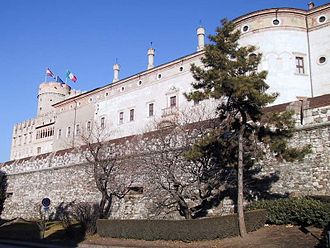 The Prince-Bishops of Trent ruled the region from Buonconsiglio Castle since the 13th century Castello Buonconsiglio.jpg