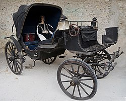 Château de Chambord, Loir-et-Cher, exposition de carrosses et de calèches dans les écuries du Mal de Saxe.