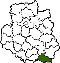 Чачальніцкі раён на мапе
