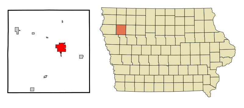 File:Cherokee County Iowa Incorporated and Unincorporated areas Cherokee Highlighted.svg
